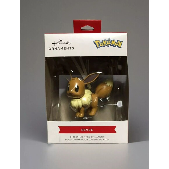 NEW Hallmark EEVEE Pokemon Resin Collectible Christmas Tree Ornament 3in Tall‎ - Picture 1 of 4